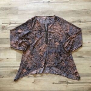 Juicy Couture Brown and Black Blouse